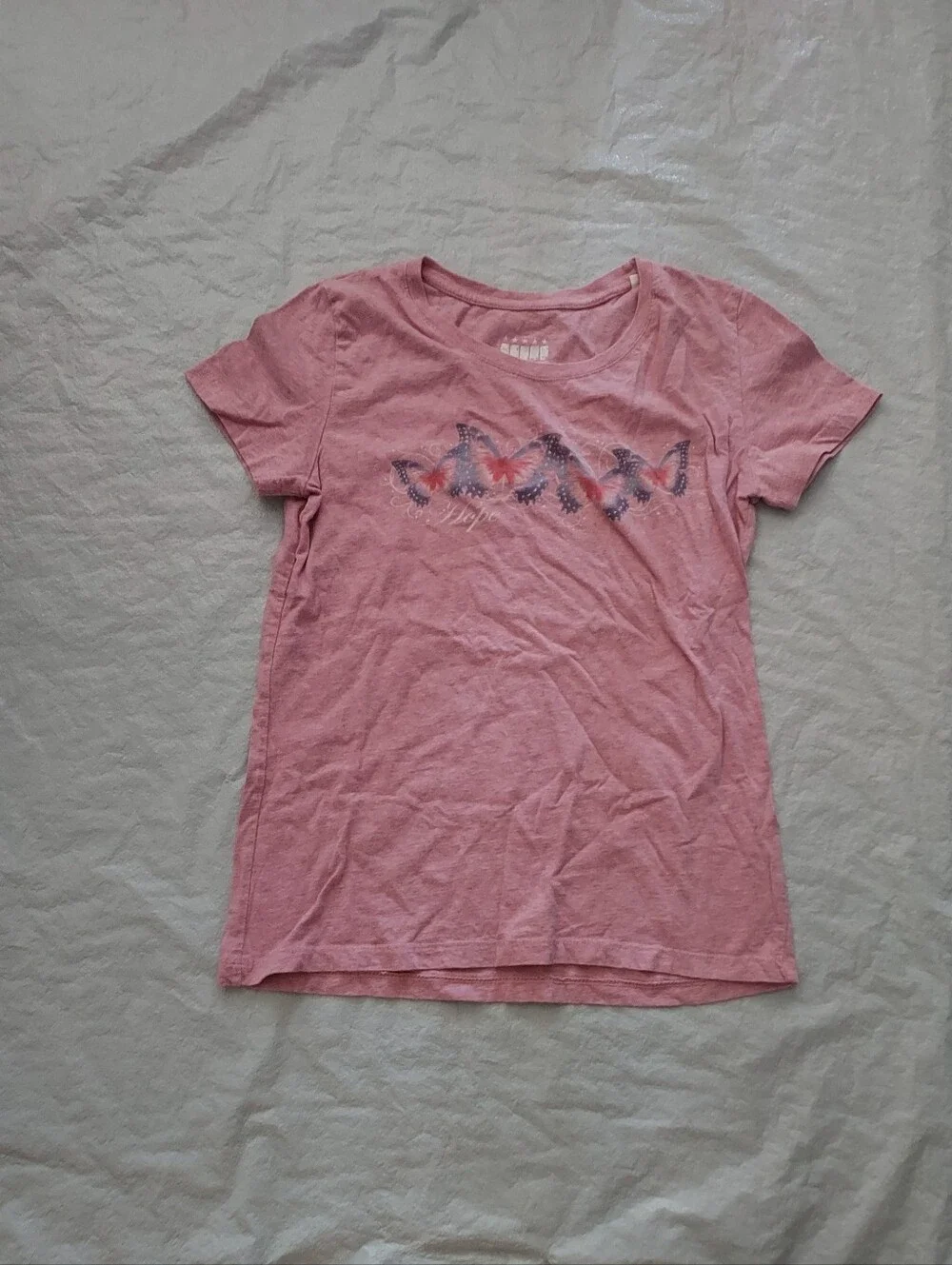 Pink Butterfly Graphic Tee